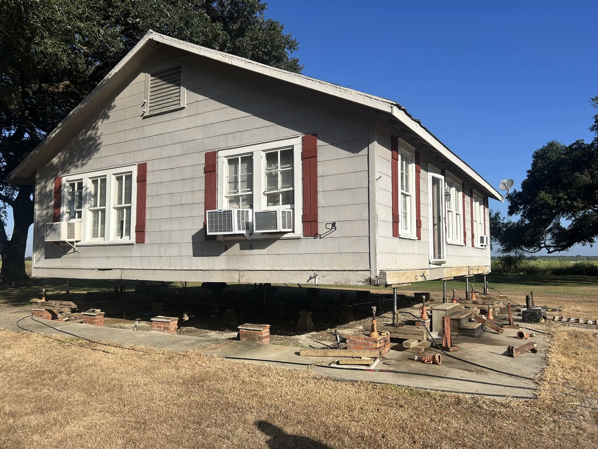 House leveling project in Lafayette LA